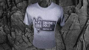 Grumpy Goat Coffee Light Gray Tshirt