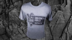 Grumpy Goat Coffee Light Gray Tshirt