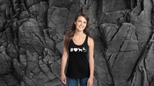 "I Love Grumpy Goat" Blank Tank Top