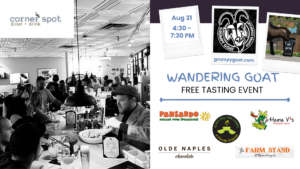 Wandering Goat tasting event at Corner Spot