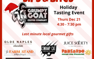 grumpy goat coffee holiday tasting event