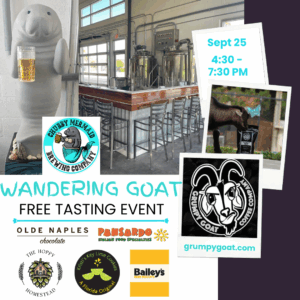 Grumpy Goat Coffee tasting event at Chubby Mermaid 2025